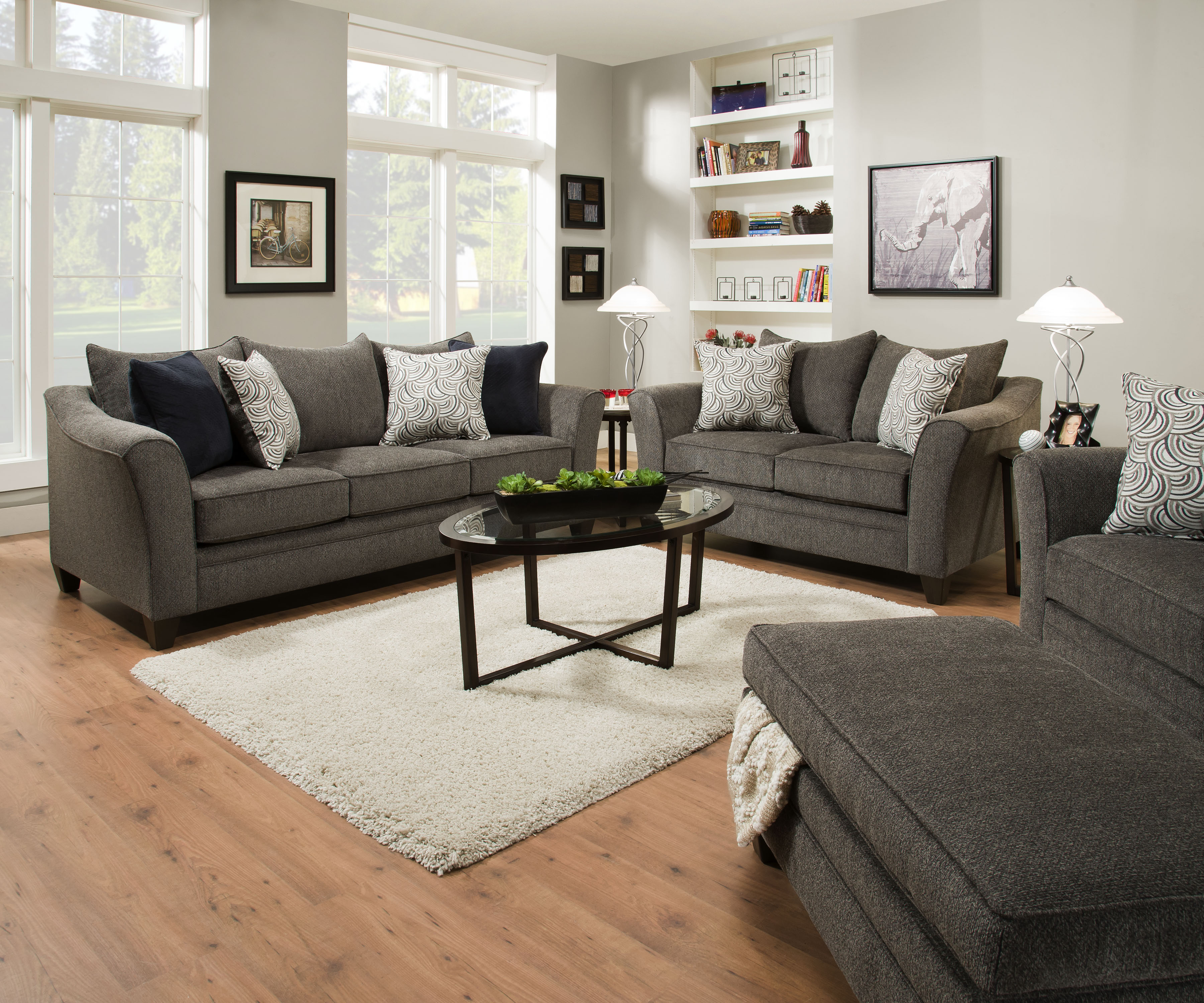 Simmons Albany 2pc Living Room Set Harrington Home Furniture