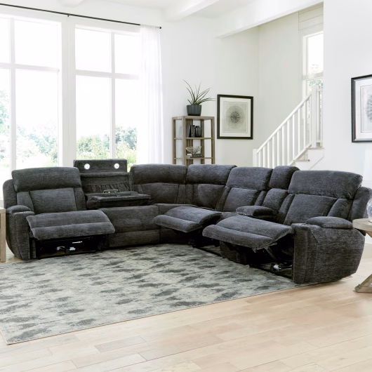 Braydon Power Recline Sectional with Media Consoles