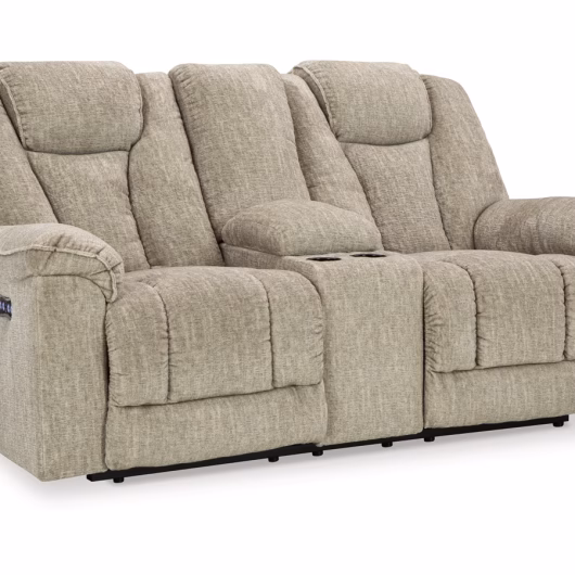 Hindmarsh Dual Power Reclining Loveseat with Console