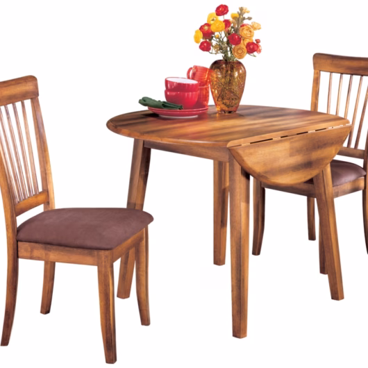Barrister 3 Piece Dining Set with Drop Leaf Table