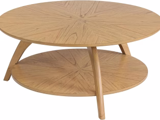 LAX Round Coffee Table - Blonde