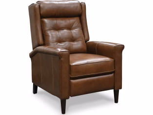 Holland Custom Leather Pushback Recliner