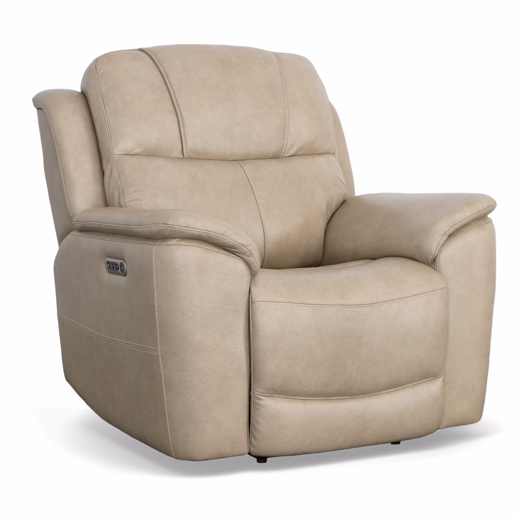 Flexsteel Crew Leather Power Recliner