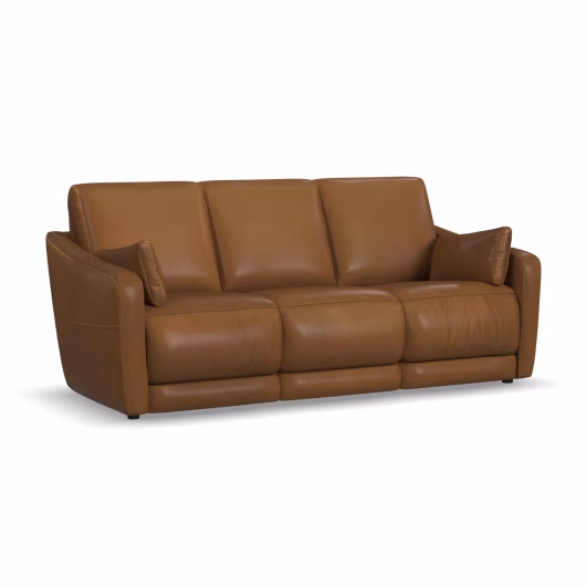 Flexsteel Aubrey Leather Power Reclining Sofa